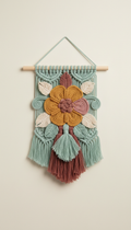 wall hanging menta salvia con motivi floreali